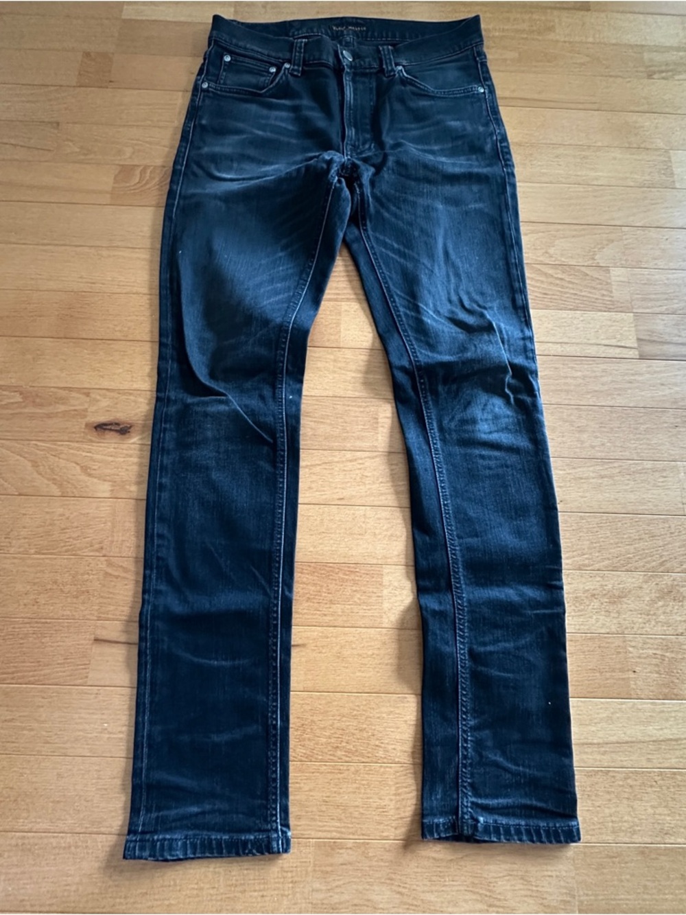 Nudie Jeans Black Denim Slim Straight